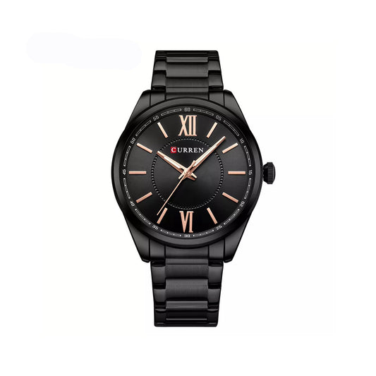 CURREN 8423 Formal Fashion Stainless Steel Analog Men's Watch-Black