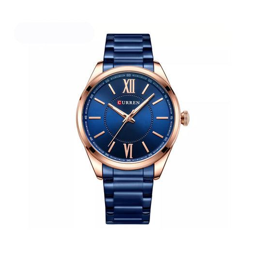 CURREN 8423 Formal Fashion Stainless Steel Analog Men's Watch-Blue