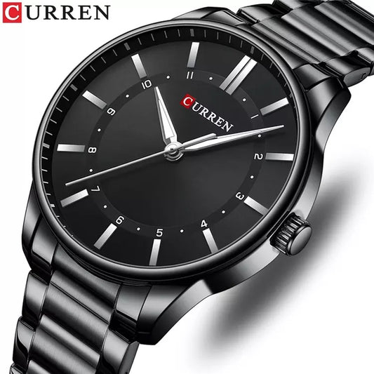 CURREN 8430 Luminous Quartz Casual Stainless Steel Men's Watch