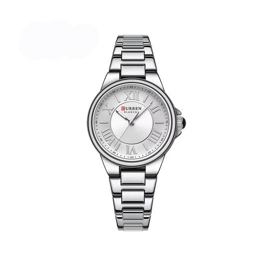 CURREN 9091 Elegant Quartz Stainless Steel Ladies Watch-Silver