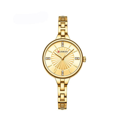 CURREN 9097 Quartz Latest Fashion Elegant Ladies Watch-Gold