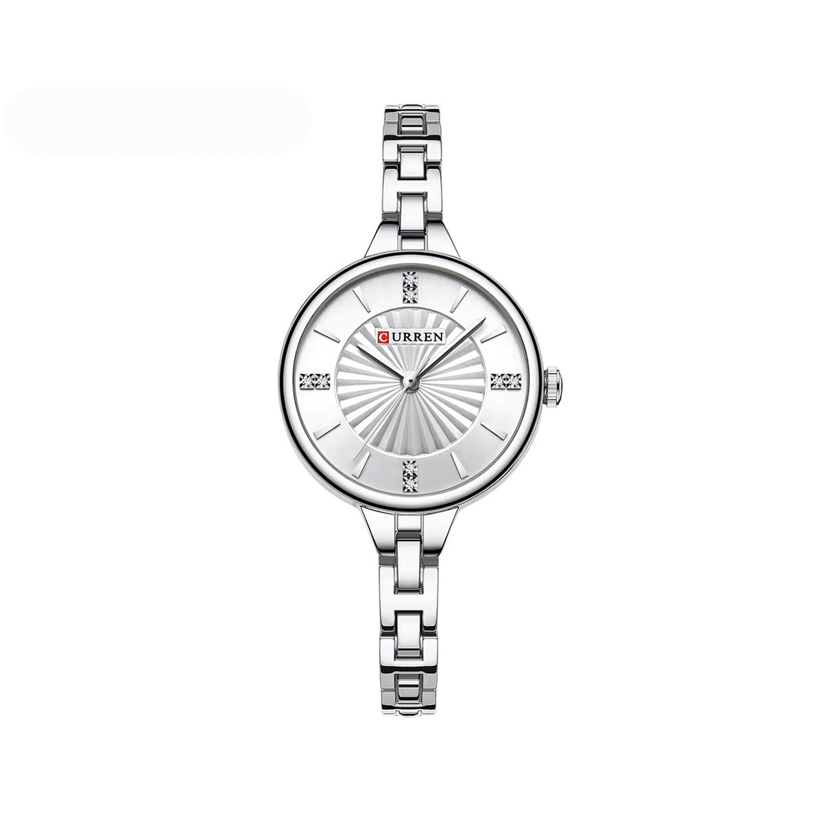 CURREN 9097 Quartz Latest Fashion Elegant Ladies Watch-Silver