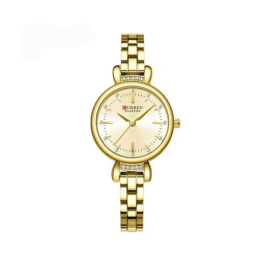 CURREN 9098 Elegant Exclusive Quartz Ladies Watch-Gold
