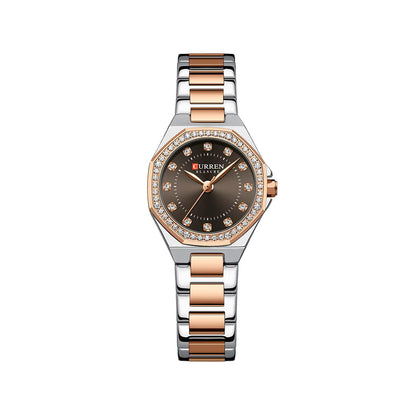CURREN 9100 Elegant Fashion Stainless Steel Ladies Watch-Rose Gold