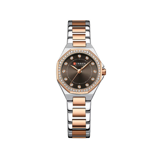 CURREN 9100 Elegant Fashion Stainless Steel Ladies Watch-Rose Gold