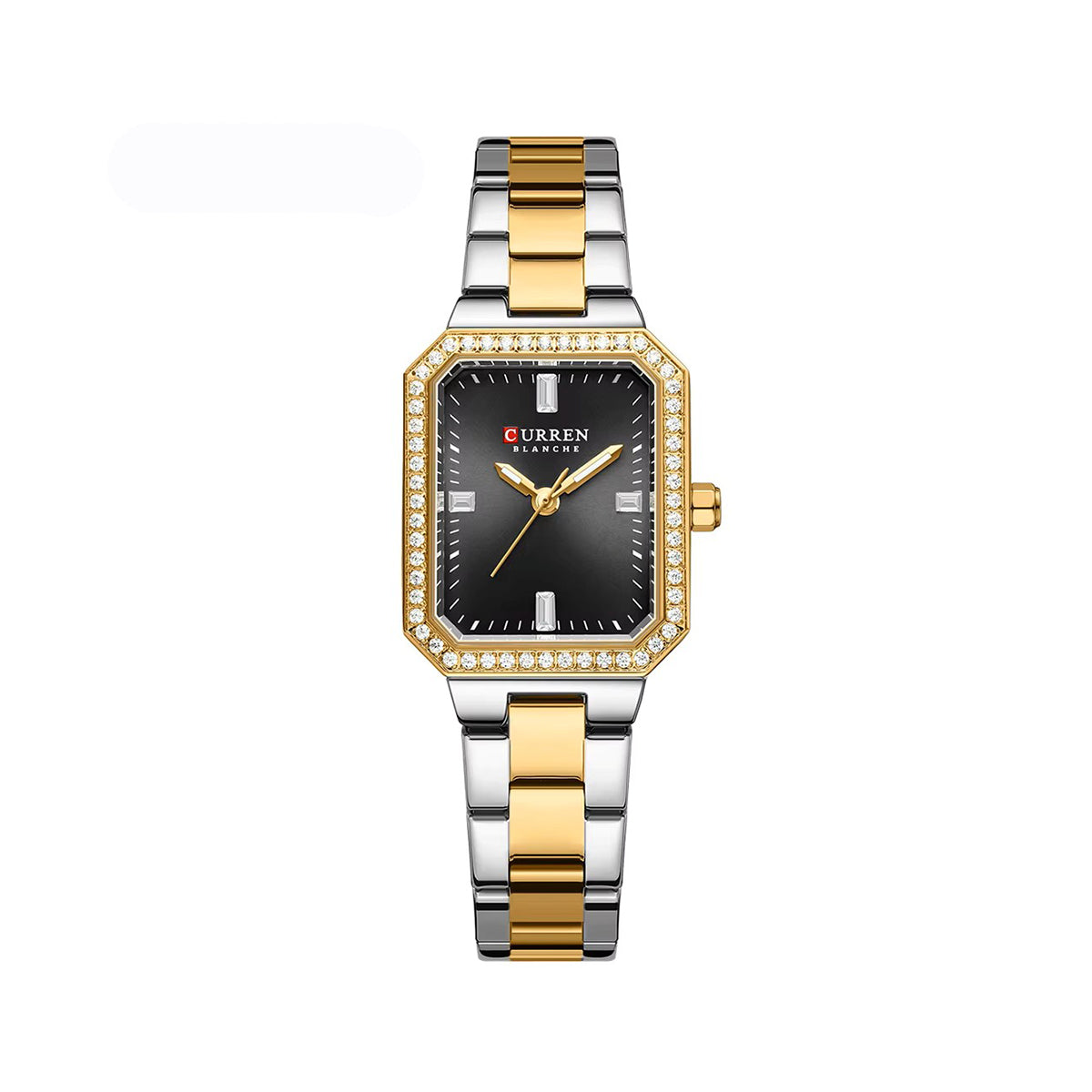 CURREN 9102 Casual Quartz Stainless Steel Ladies Watch-Black