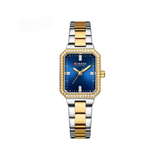 CURREN 9102 Casual Quartz Stainless Steel Ladies Watch-Blue