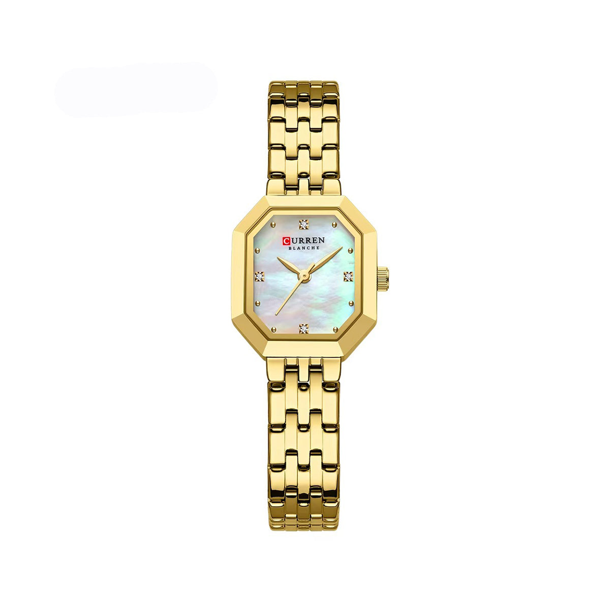 CURREN 9108 New Casual Quartz Ladies Watch-Gold White