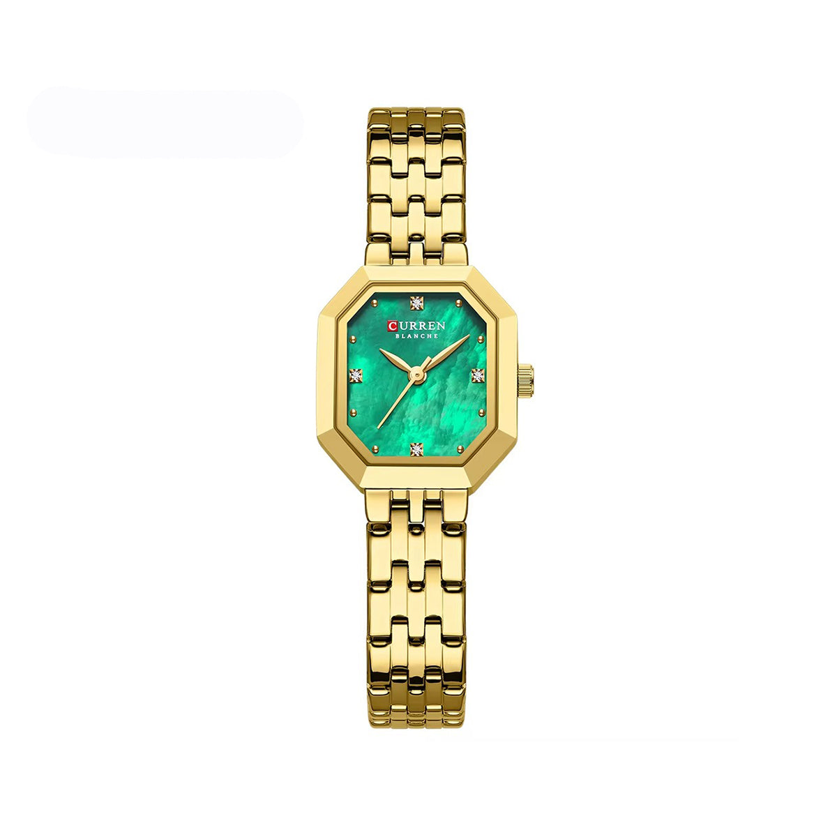 CURREN 9108 New Casual Quartz Ladies Watch-Gold green