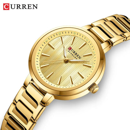 CURREN 9109 New Arrival Elegant Fashion Ladies Watch-Gold