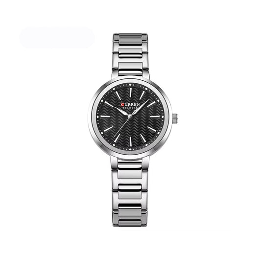 CURREN 9109 New Arrival Elegant Fashion Ladies Watch-Silver Black