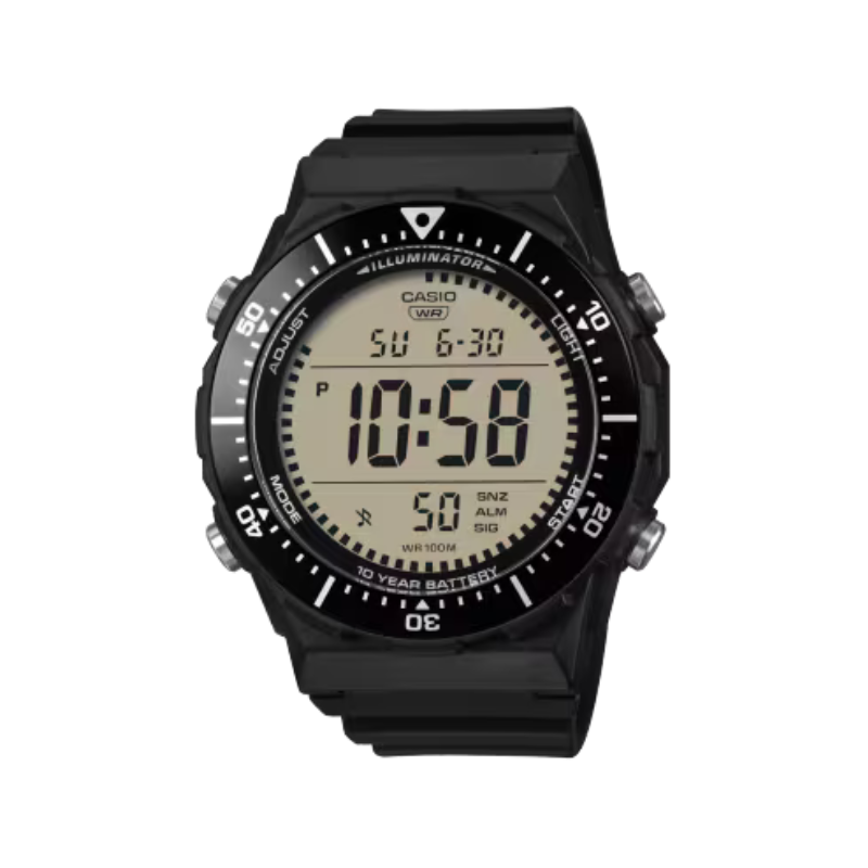 Casio AE-1700H-1A Matte Black 100M Digital Watch (10-Yr Battery)