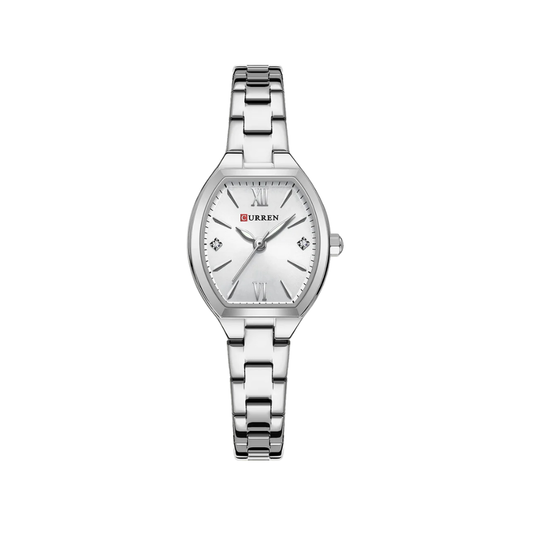 CURREN 9112 Women’s Stainless Steel Watch – Silver & White