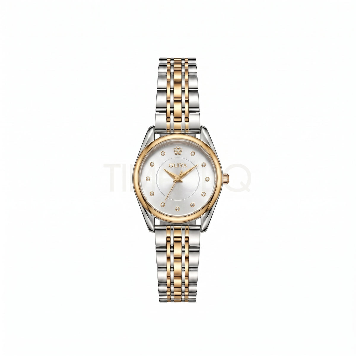 Oliya 6658 White Dial Two-Tone Women’s Watch