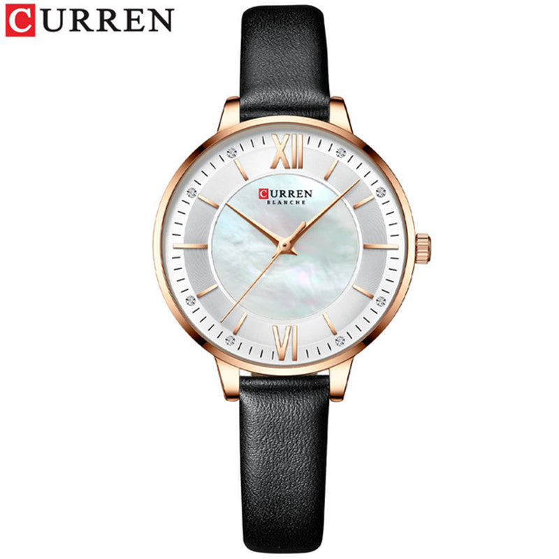 CURREN 9080 Belt Quartz Belt Wristwatch for Women - Black