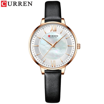CURREN 9080 Belt Quartz Belt Wristwatch for Women - Black