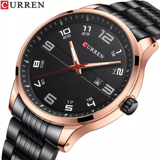 CURREN 8411 Quartz Watch for Men - Black
