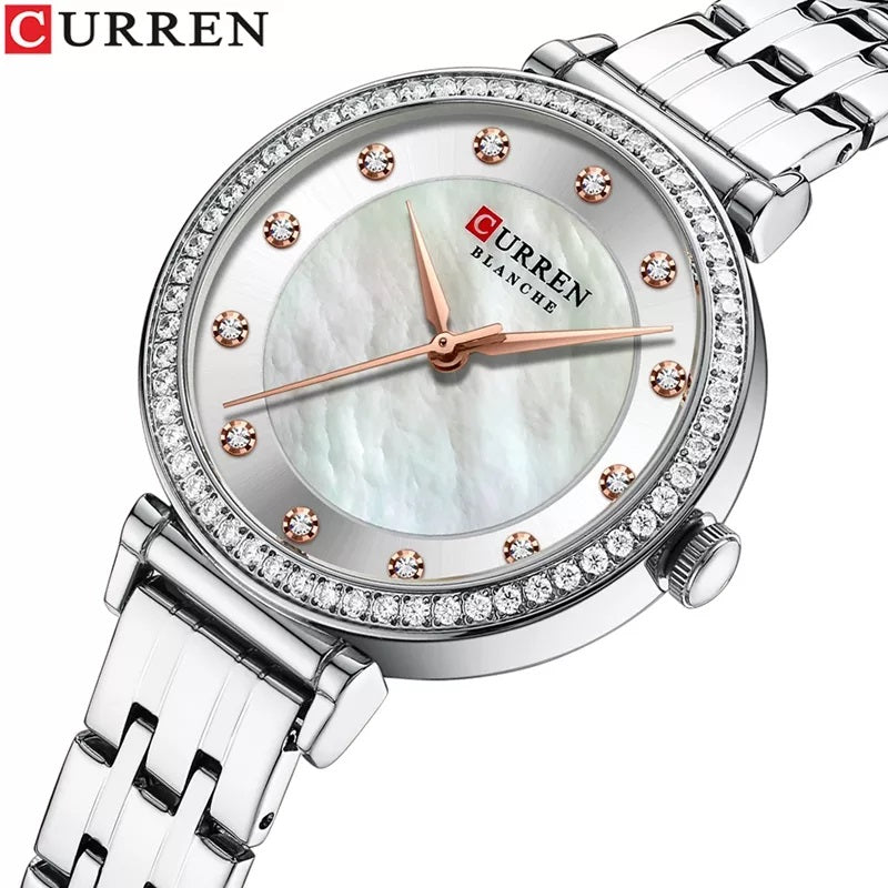 CURREN 9087 Watches For Women Silver Timecliq CURREN 9087 Watches For Women Silver Timecliq