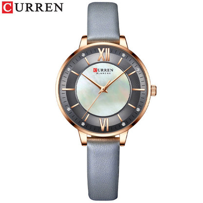 CURREN 9080 Belt Quartz Belt Wristwatch for Women - Grey