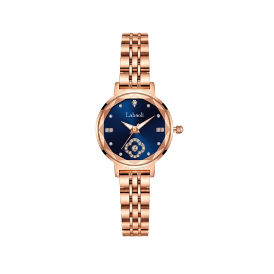 Labaoli LA316L Women’s Stainless-Steel Rose gold Watch- Deep Blue Dial