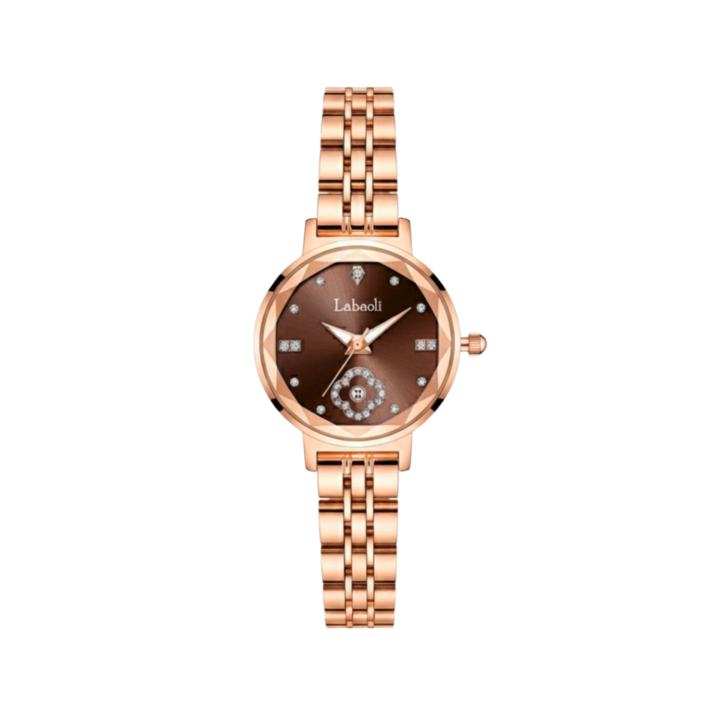 Labaoli LA316L Women’s Stainless-Steel Rose gold Watch- Light Brown Dial
