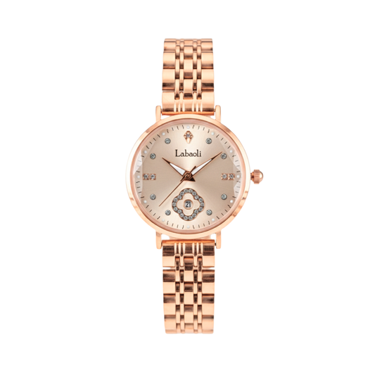Labaoli LA318M Women’s Stainless-Steel Watch- Beige Dial