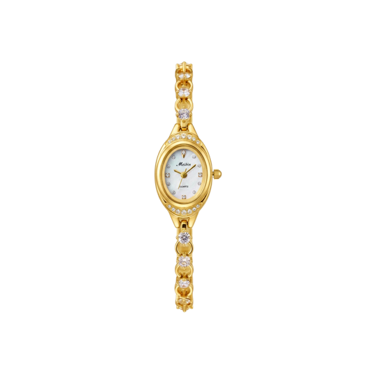 MEIBIN M1781L Luxury Diamond Bracelet Ladies Watch-Gold