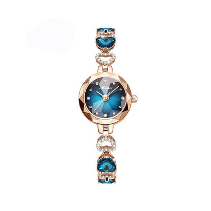 MEIBIN 1690 Luxury Fashion Bracelet Ladies Wristwatch-Blue
