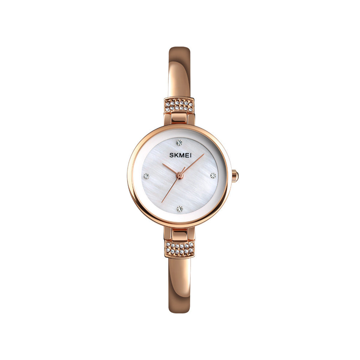 SKMEI 1409 Alloy Strap Quartz wristwatch For Women -Rose Gold