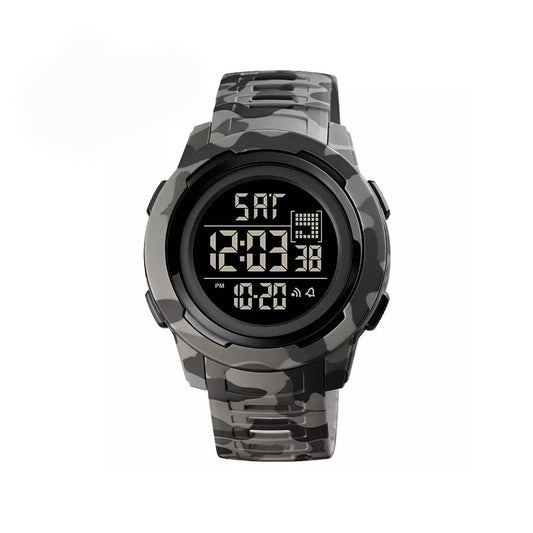 SKMEI 1731 Dual Time LED Digital Watch – Grey