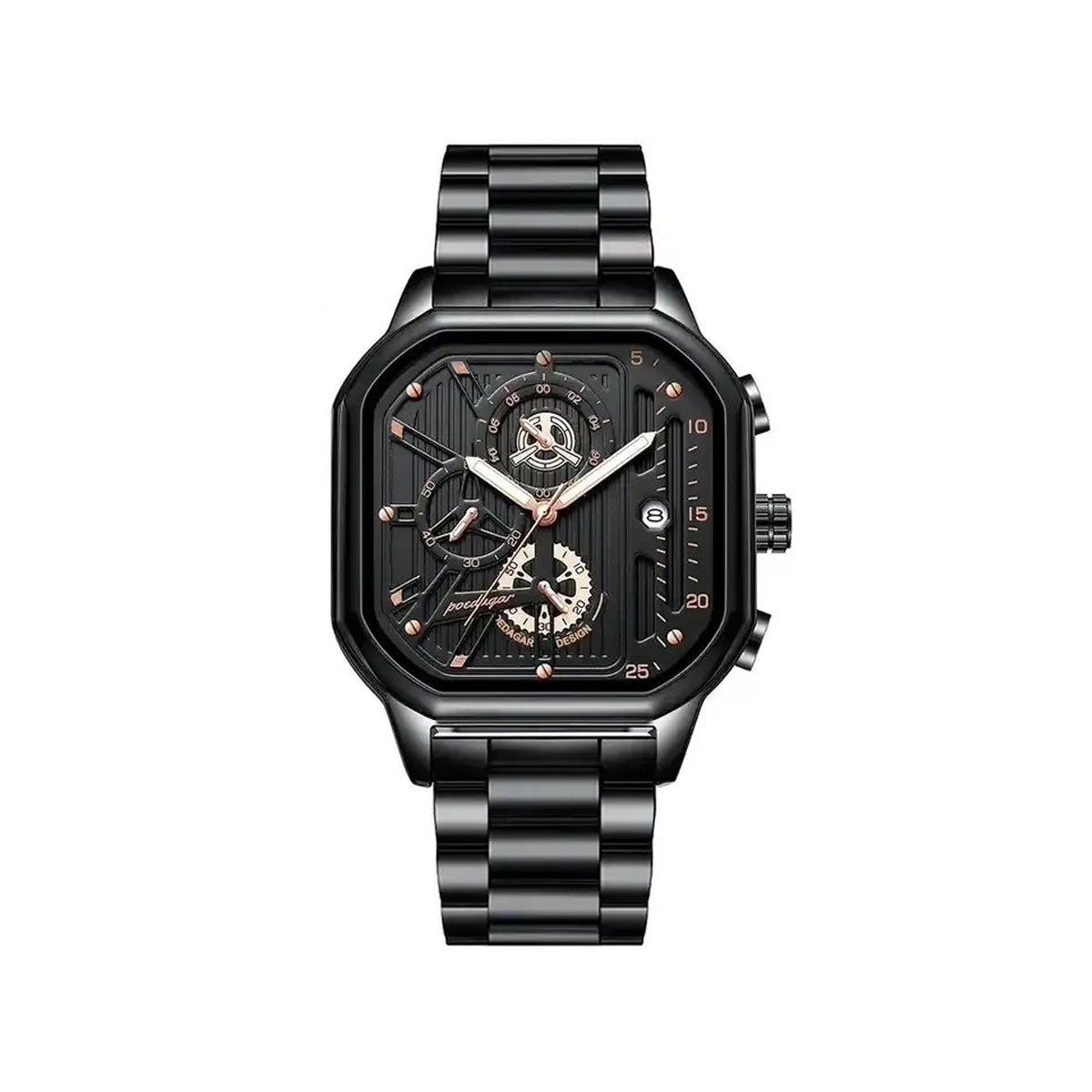 Poedagar 628 Quartz Stainless Strap Minimalist Wrist Watches for Men’s