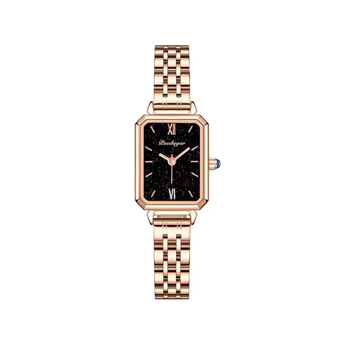 POEDAGAR 622 Elegant Ladies Stylish Watch- Rose Gold & Black