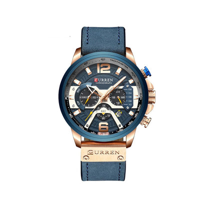 CURREN 8329 Luxury Brand Watch for Men - Blue
