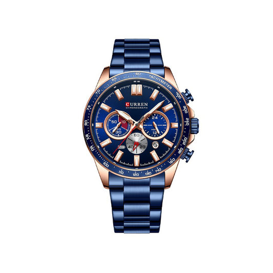 CURREN 8418 Chronograph Luminous Watch for Men - Blue