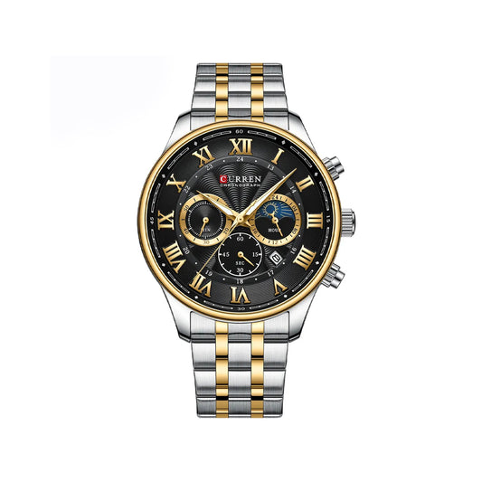 CURREN 8427 Brand Watch for Men - Silver & Gold