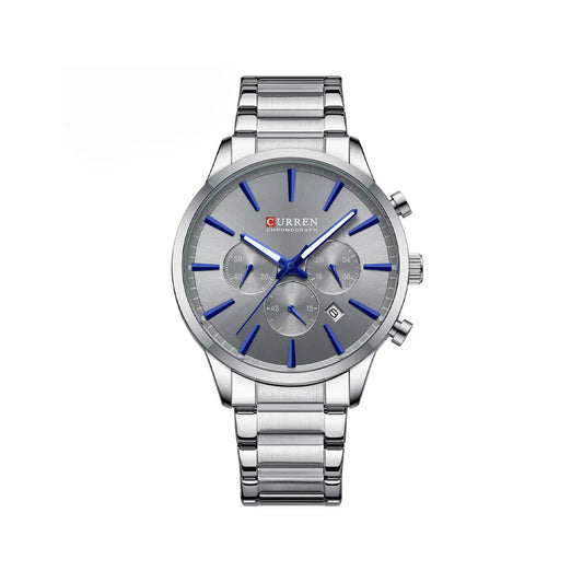 CURREN 8435 Luxury Brand Watch for Men - Silver