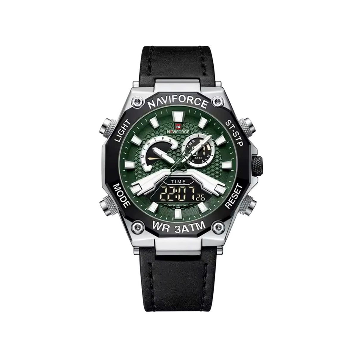 NAVIFORCE 9220 Belt Watch for Men – Black & Green