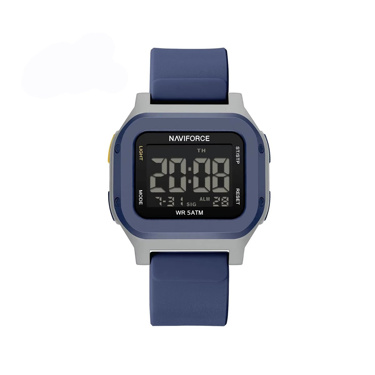 NAVIFORCE NF7137 Stylish Multi-Function Dial with Sporty Elegant Design Men’s Wristwatch- Blue