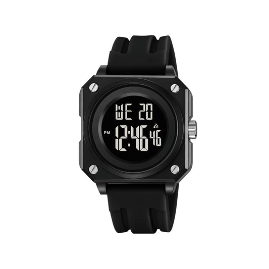 SKMEI 2488 Multifunctional Digital LED Display waterproof Sports Men watch- Black - 1299