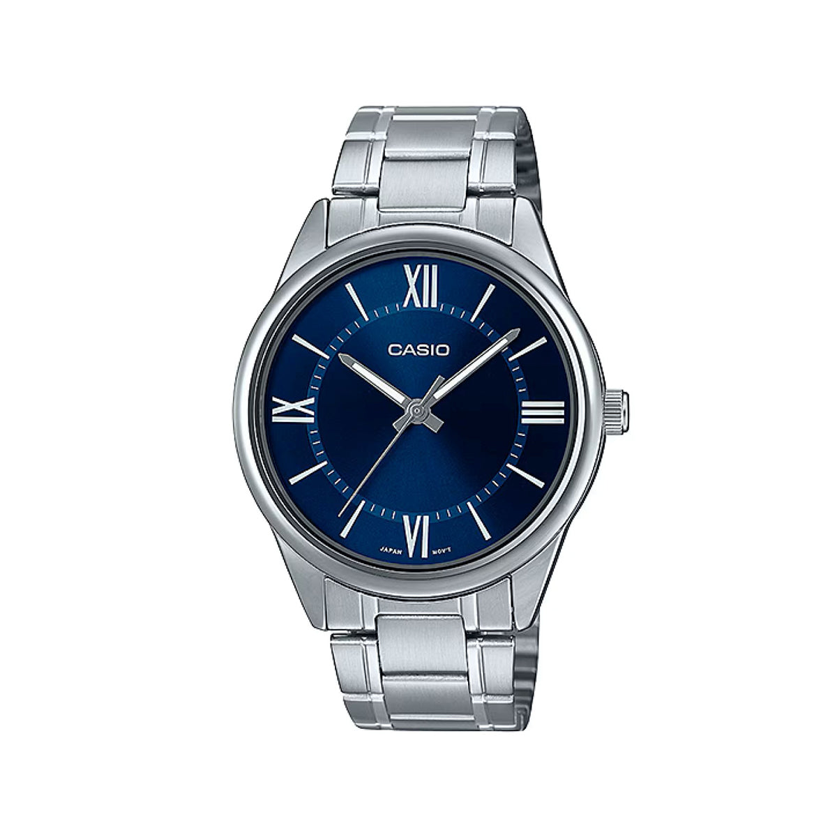 Casio MTP-V005D-2B5UDF Stainless Steel Men’s Watch-Blue Dial