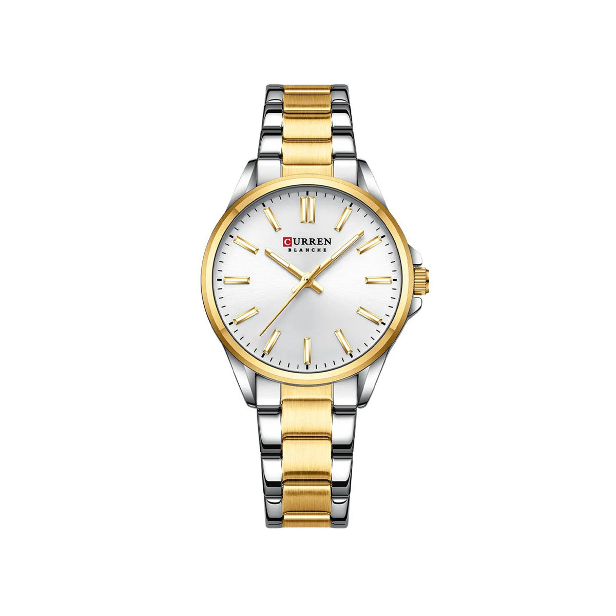 CURREN 9090 Watches for Women – Silver Gold & White