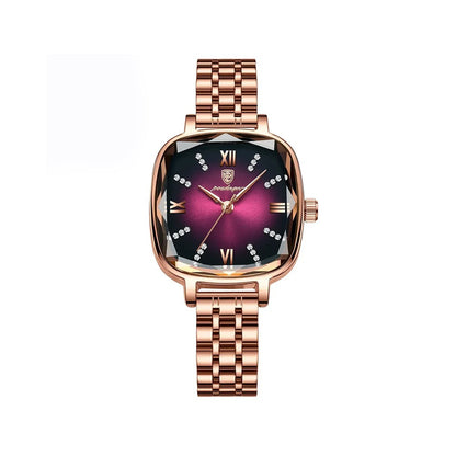 POEDAGAR 712 Wristwatch for Women - Rose Gold & Magenta