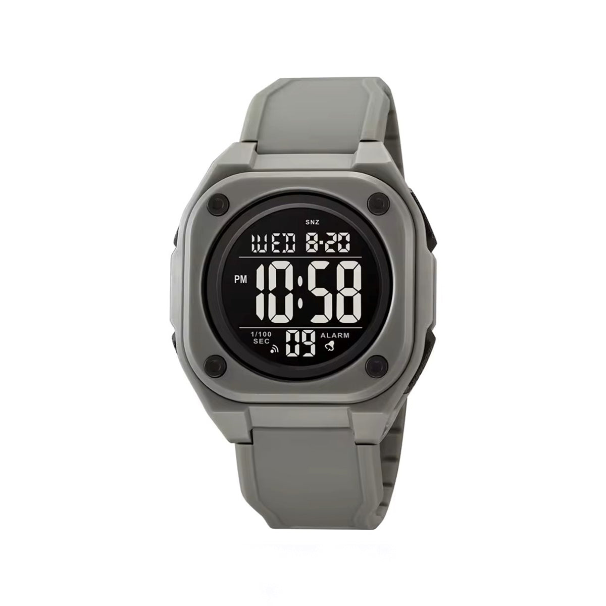 SKMEI 2160 Luminous waterproof multi-functional wrist-watches for Men’s- Ash