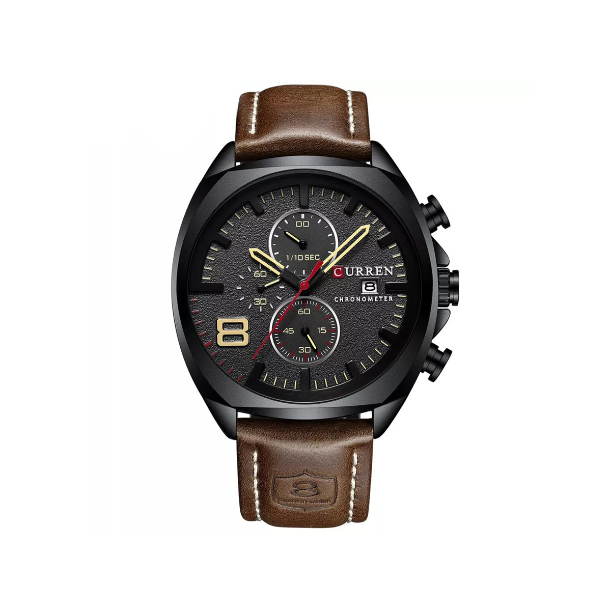 CURREN 8324 Belt Quartz Watch for Men - Brown & Black