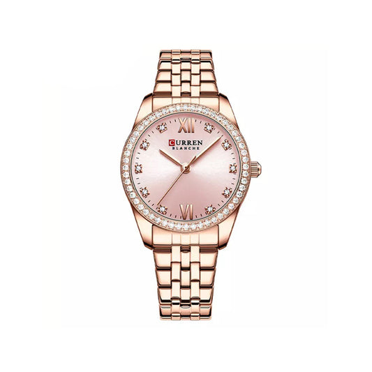 CURREN 9086 Stainless Steel Watch for Women - Rose Gold