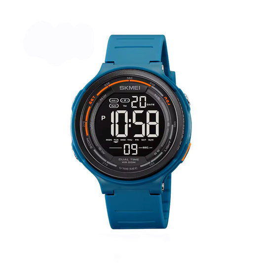 SKMEI 1841 LED Light Digital Mens Sport Watch - Blue