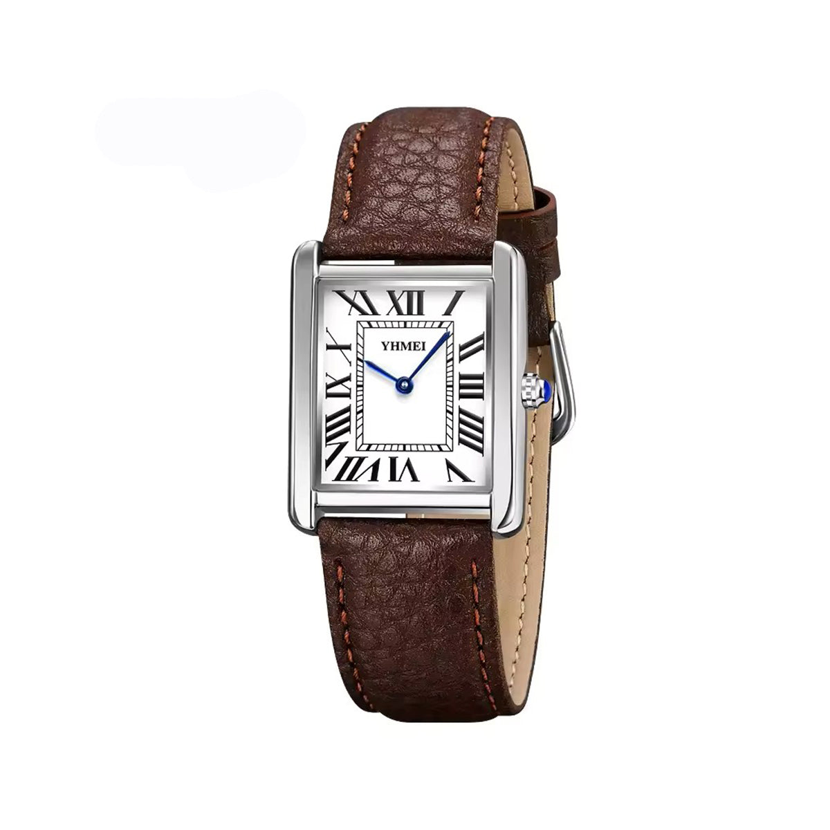 Yhmei 8218 Classic square leather straps Business Unisex Wrist watch