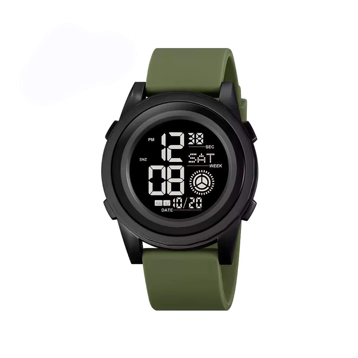 SKMEI 2082 Digital Display silicone straps water resistant Sports Men’s Watch – Green