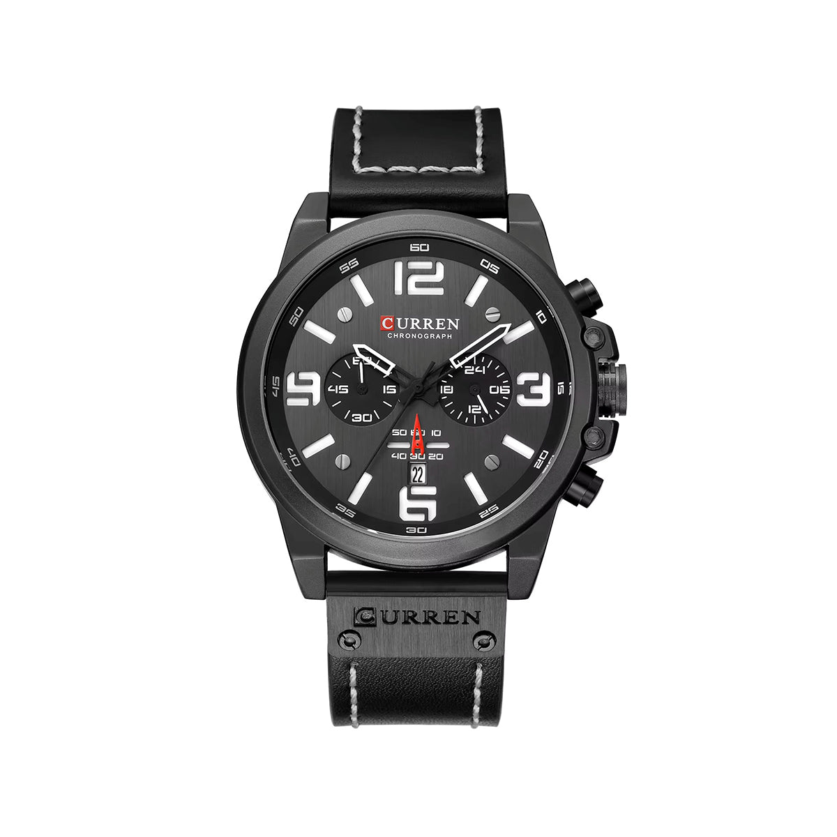 CURREN 8314 Belt Quartz Watch for Men - Black