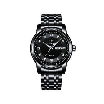 Trsoye 838 Stainless steel Men's Luxury Watches - Black